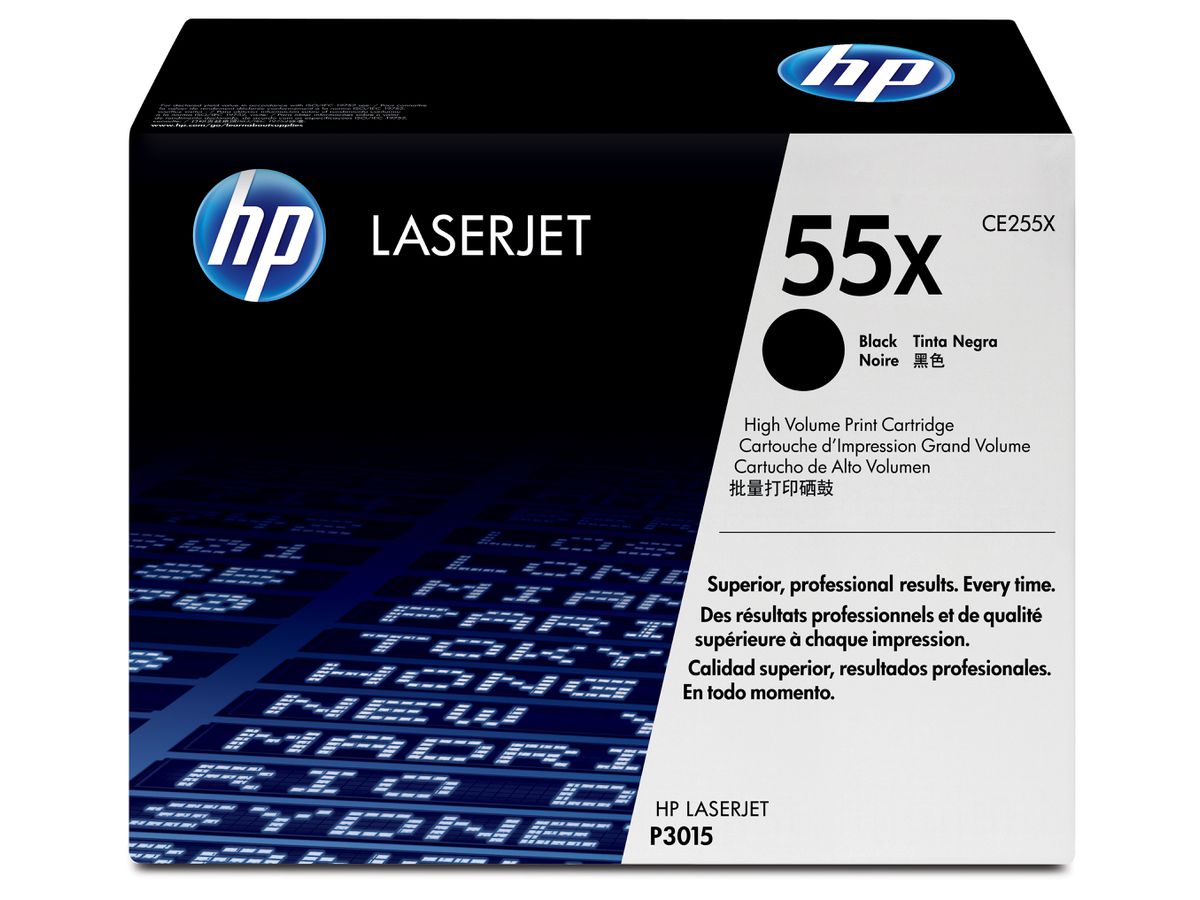 HP 55X toner LaserJet noir grande capacité authentique