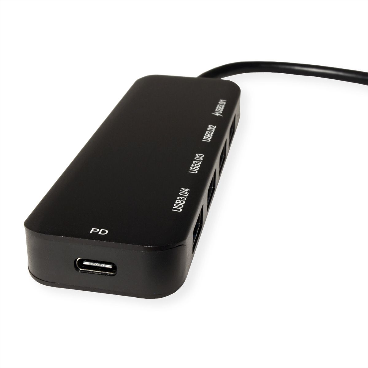 VALUE Hub USB 3.2 Gen 1, 4 ports, type C, 1 port PD