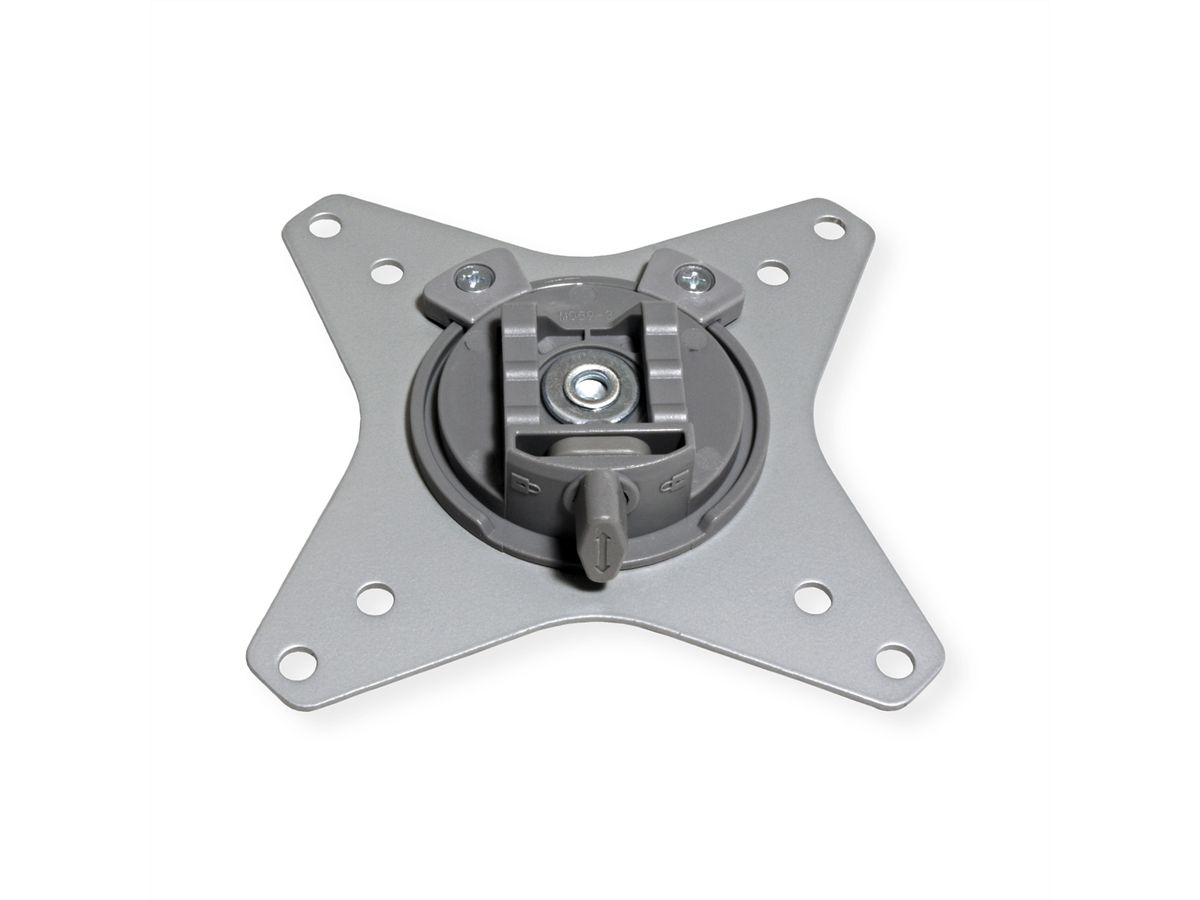 ROLINE Support double LCD, fixation sur bureau, vérin à gaz, 5 articulations, 17-23", jusqu'à 2x 9 kg, argent