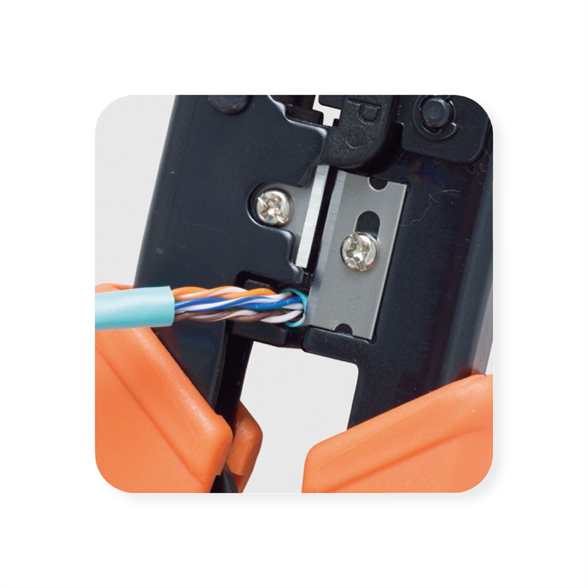 VALUE Pince à sertir pour fiches modulaires