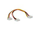 ROLINE Câble en Y 4 pôles HDD / 2x 4 pôles HDD, 0,3 m