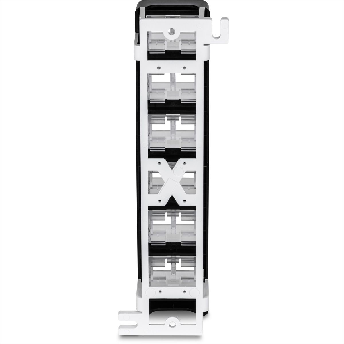 TRENDnet TC-KP12V Panneau de brassage Keystone vierge à 12 ports, montage mural coudé