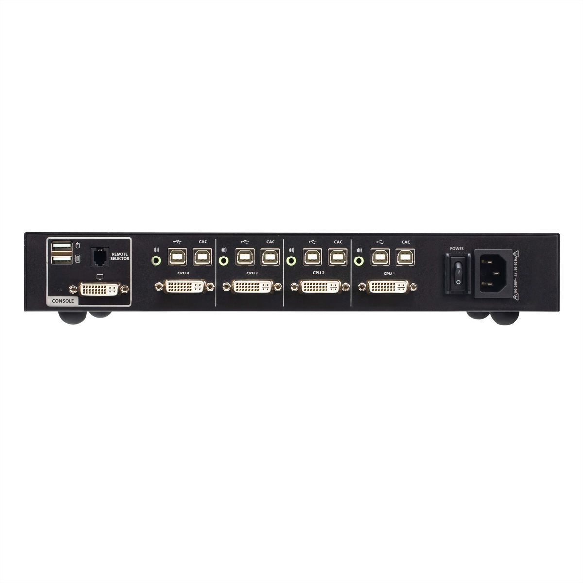 ATEN CS1184D4C Commutateur KVM sécurisé DVI à 4 ports USB avec CAC