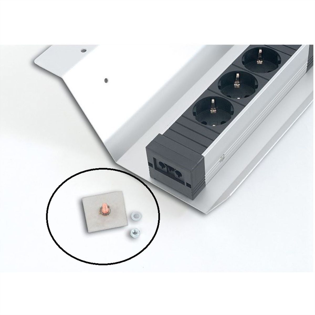 BACHMANN STEP Fixation, argent
