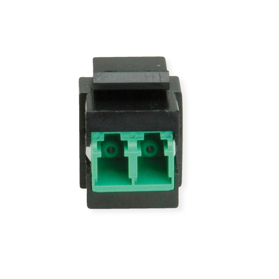 ROLINE Raccord optique LC/LC duplex monomode, Keystone, OS2, APC