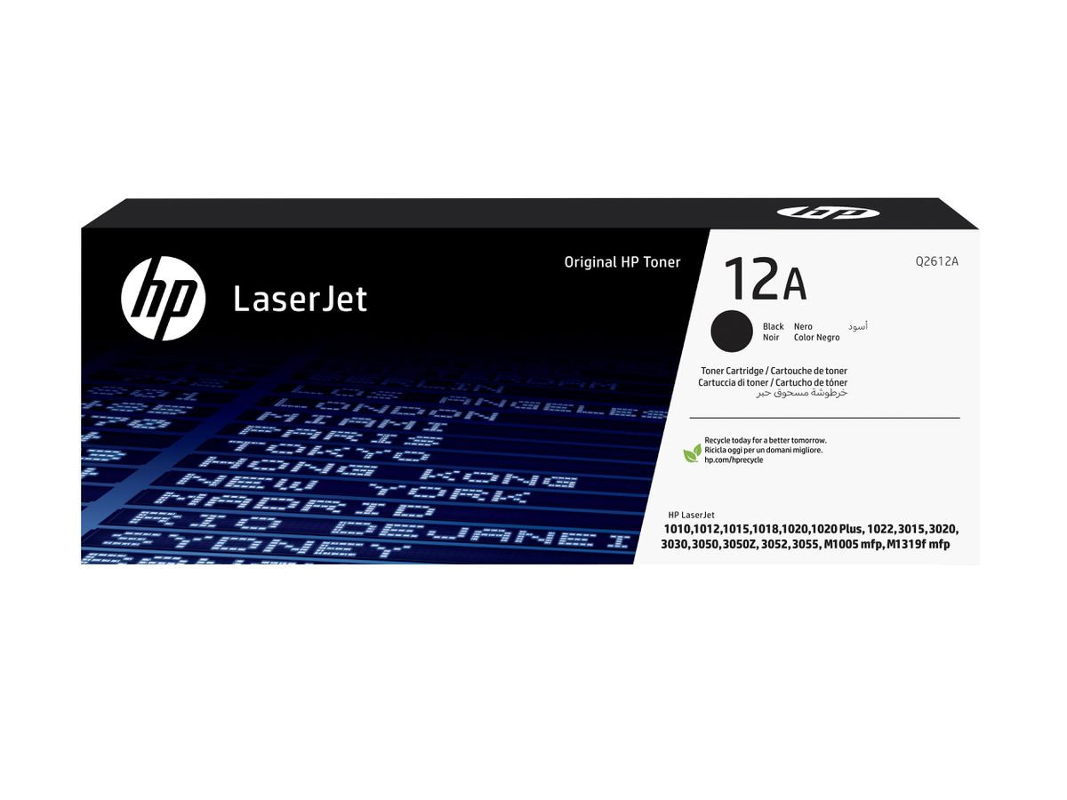 HP 12A toner LaserJet noir authentique