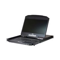 ATEN CL3116NX Commutateur KVM, 18,5" LCD, VGA, PS/2-USB, 16 ports, IT-Layout