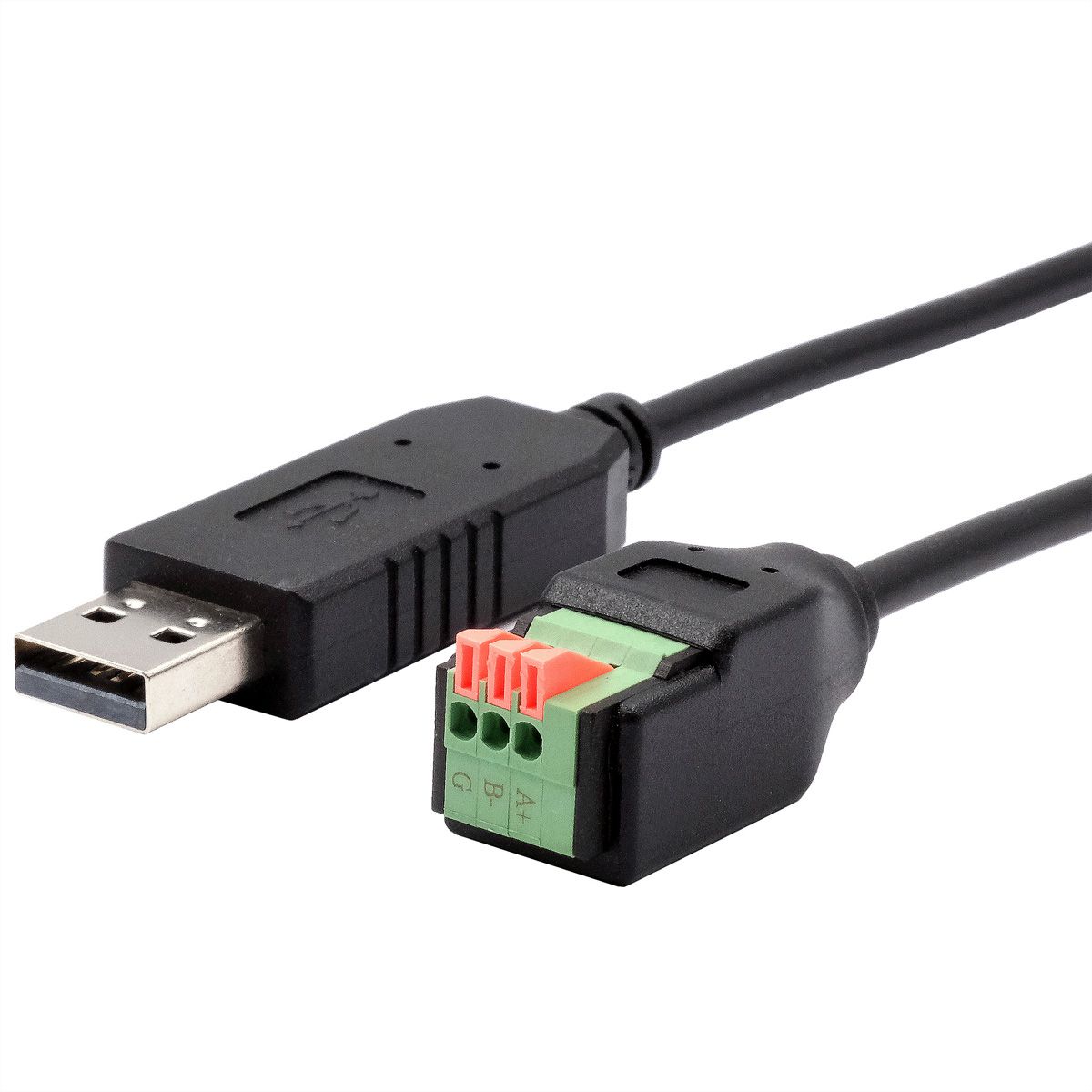 EXSYS EX-13009 Câble USB vers série 1S RS-485, bloc terminal avec bouton-poussoir, 1.0 m (chipset FTDI)