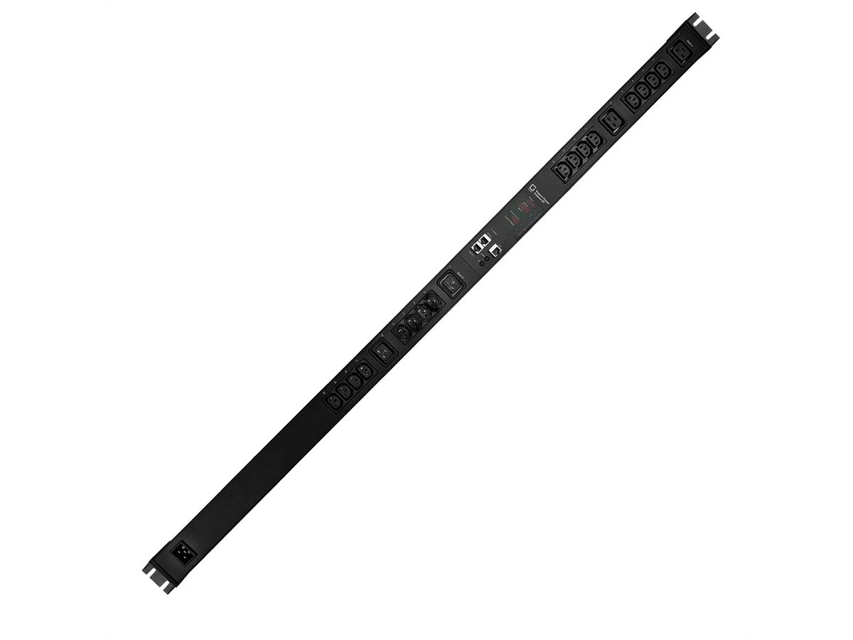 GUDE EPC 87-1210-18 PDU commutée et mesurée, 20 ports, verticale, noir, 135 cm