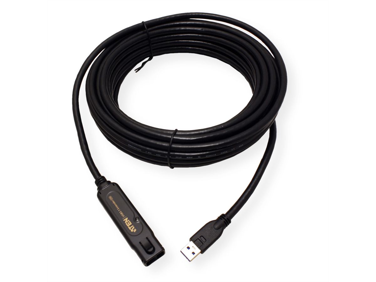 ATEN UE3310 Câble d'extension USB 3.1 Gen 1, noir, 10 m