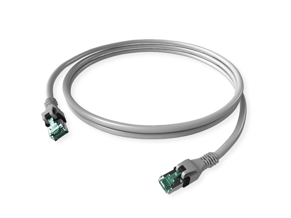 Cordon EasyLan DualBoot PushPull IP20, Cat.6A (Classe EA), S/FTP, gris, 5 m