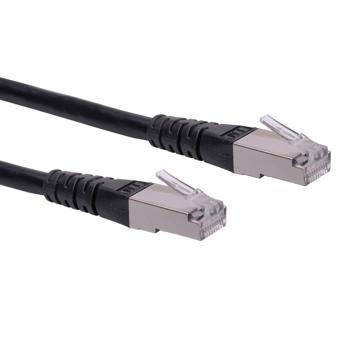 Cordon ROLINE Cat.6 (Classe E) S/FTP (PiMF), noir, 10 m