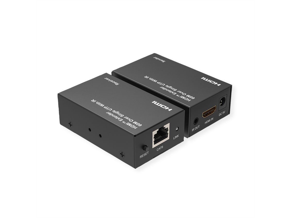 VALUE Prolongateur HDMI via câble réseau, 60m