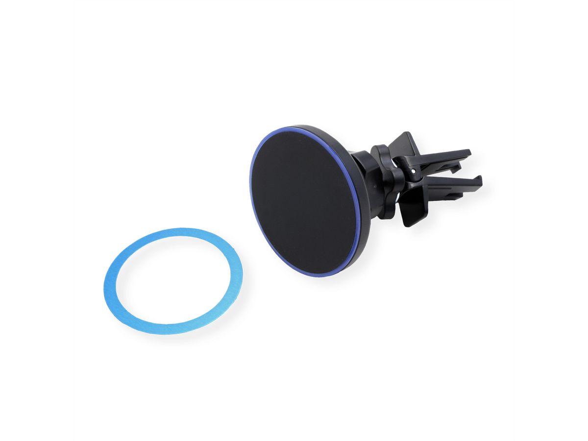 ROLINE Chargeur sans fil (15W) et support pour smartphone de voiture, induction