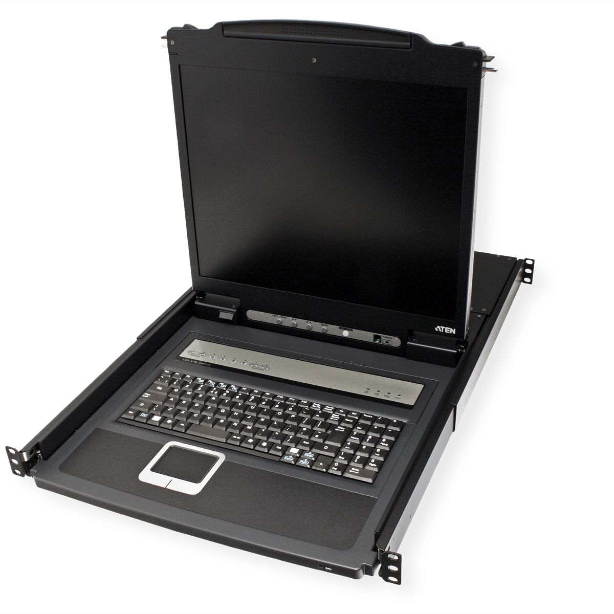ATEN CL1308N Commutateur KVM, 48cm TFT, VGA, PS/2-USB, 8 ports, ES-Layout