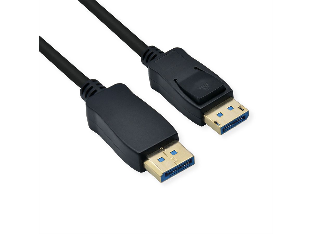 ROLINE Câble DisplayPort v2.0, DP M - DP M, noir, 2 m