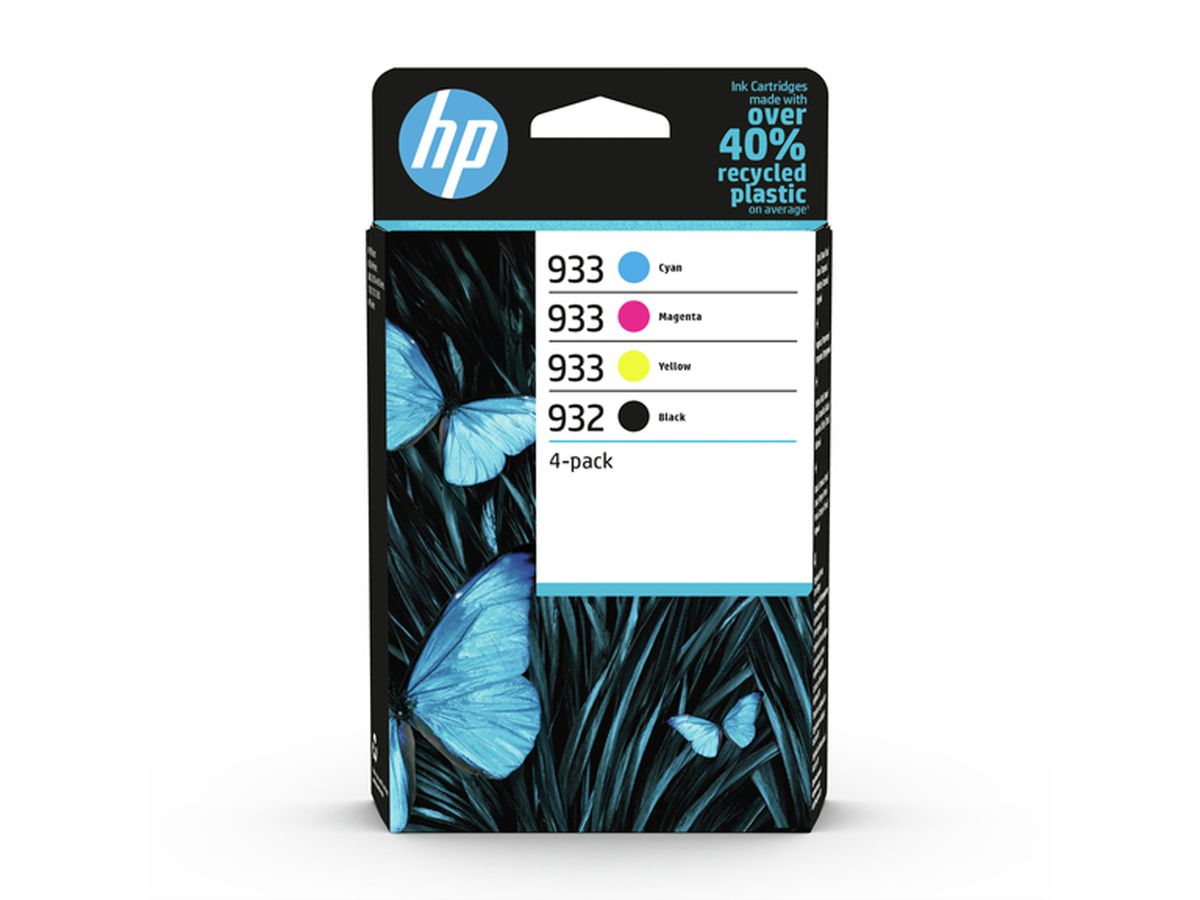 6ZC71AE, Multipack, noir, cyan, magenta, jaune, Nr. 932/933, pour HP OfficeJet 6100 / 6600 / 6700