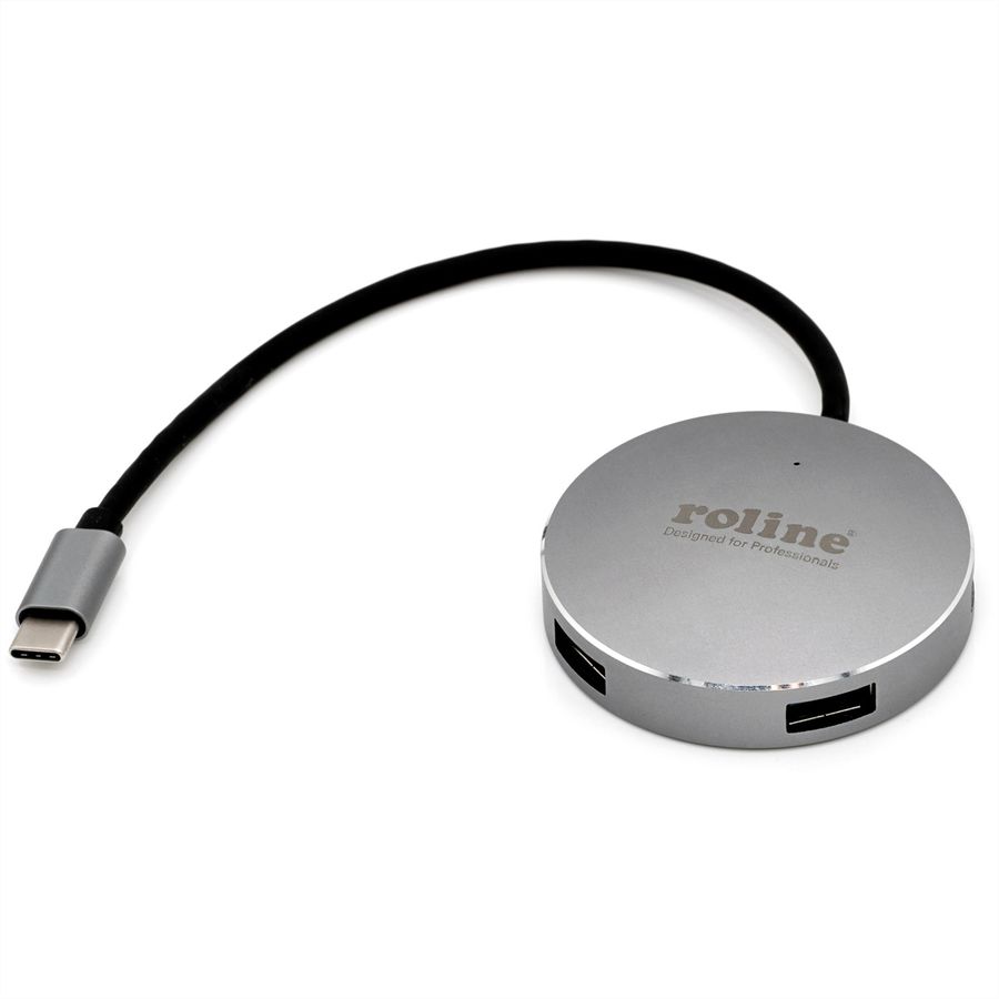 ROLINE Hub USB 3.2 Gen 1, 4 ports, prise type C