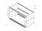 SCHROFF EuropacPRO 19" Subrack Kit pour chemin de fer, blindage rétrofit, EN 50155, 6 U, 84 CV, 235 mm