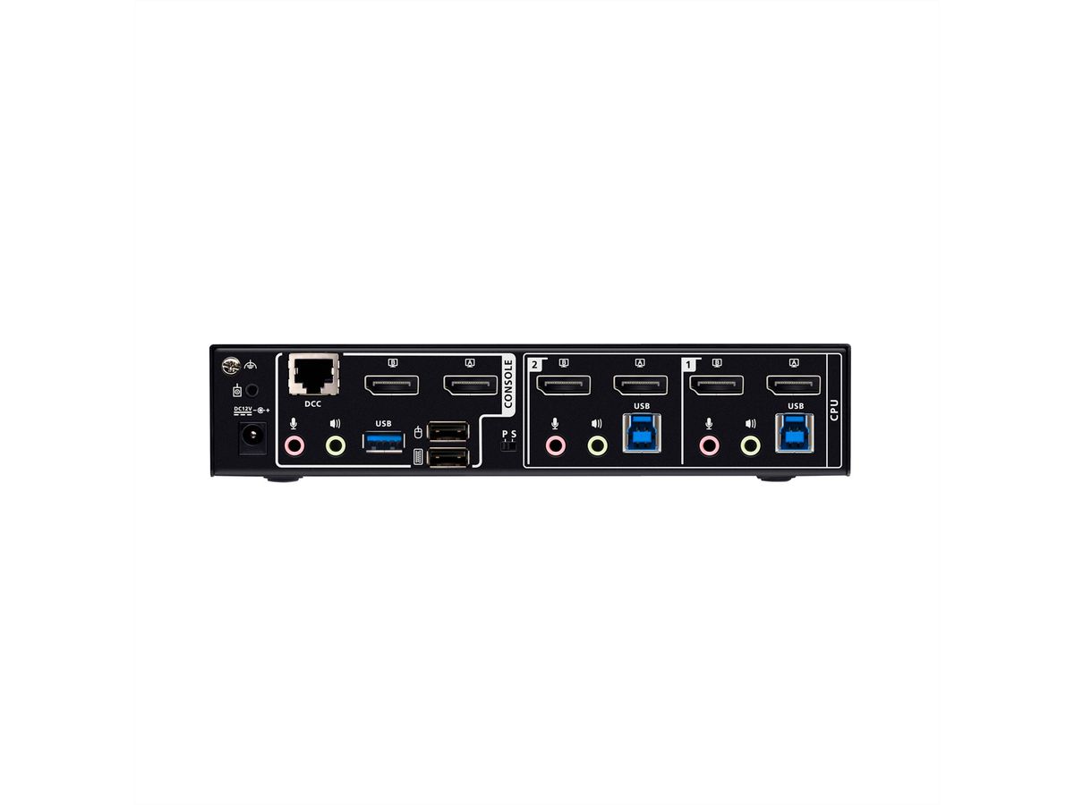 ATEN CS1942DPA Commutateur KVMP 2 ports USB 3.0 8K DisplayPort, double écran