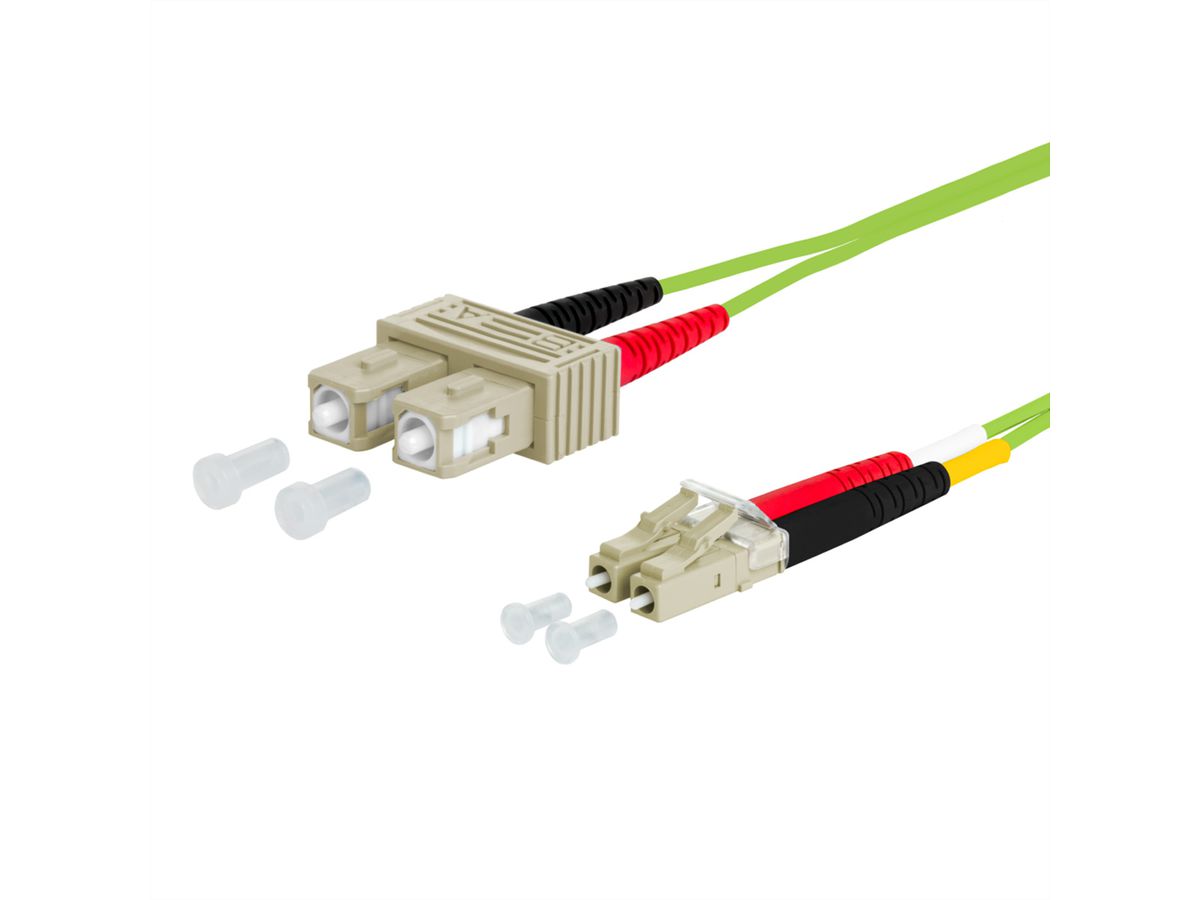 METZ CONNECT OpDAT cordon de brassage, SC-D/LC-D OM5, 8 m