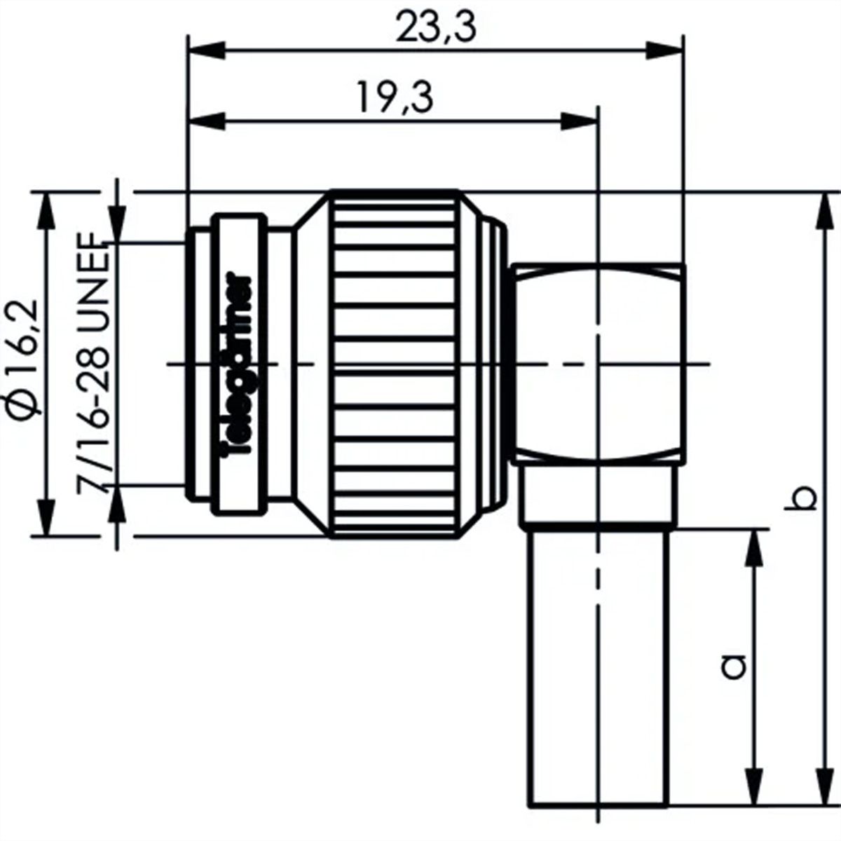 TELEGÄRTNER Connecteur à sertir TNC 50 Ohm pour RG-316/U