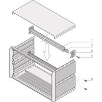 SCHROFF PropacPRO Centre de rail horizontal Type ST-C, 84 CV