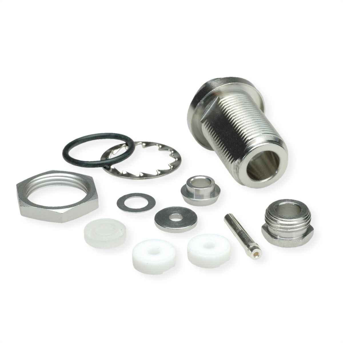 TELEGÄRTNER Douille de montage de câble N pour RG-58C/U, Raccord MIL
