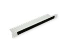 ROLINE 19" Passe-câbles, Avec brosse 1U gris
