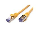 Cordon ROLINE S/FTP(PiMF) Cat.6A / 10 Gigabit, LSOH, Component Level, jaune, 0,3 m