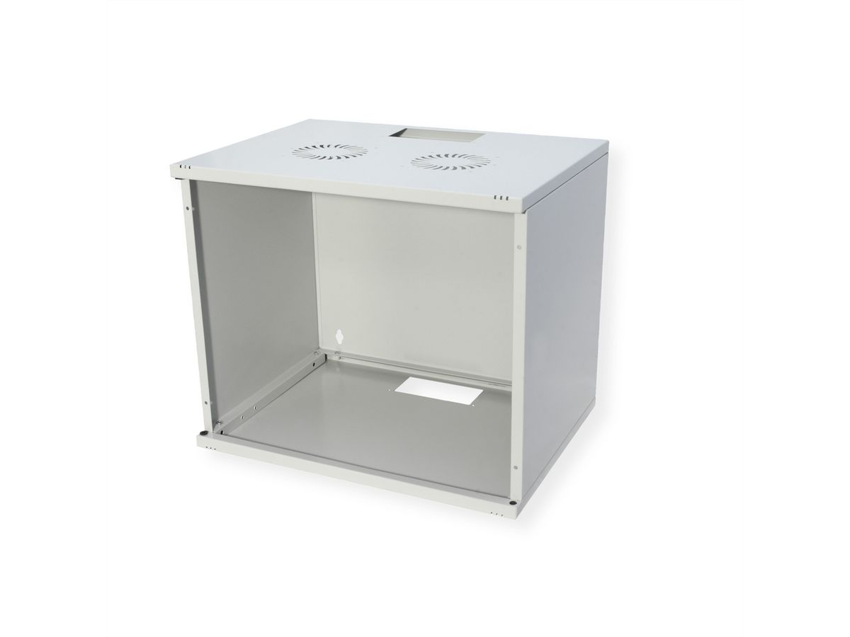 ROLINE 19" Boîtier mural Basic 9U, 540x400 LxP gris, EN KIT