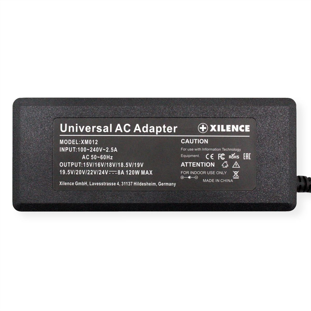 Xilence XM012 Alimentation pour ordinateur portable 120W, 11 Adapteurs