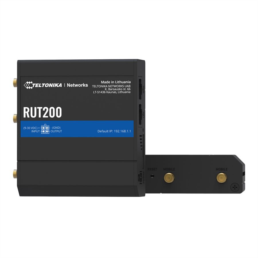 TELTONIKA RUT200 LTE/4G/3G/2G Routeur industriel WiFi