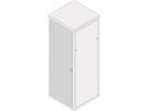 Porte acier Eurorack SCHROFF, Angle d'ouverture 180°, RAL 7035, 38 U 800W