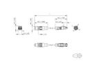 METZ CONNECT Câble Ethernet industriel M12-RJ45, codage D, 1 m