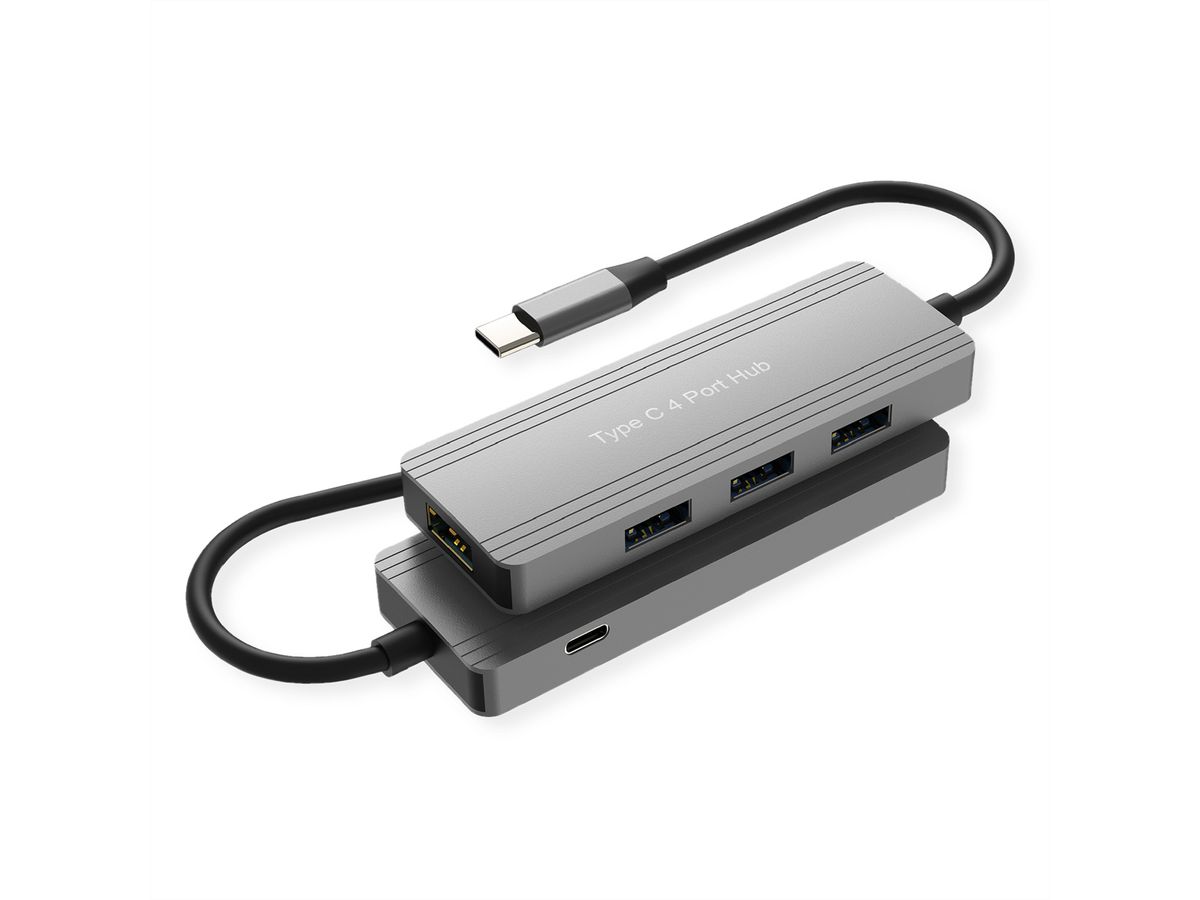 VALUE Hub USB 3.2 Gen 1, 4 ports, type C