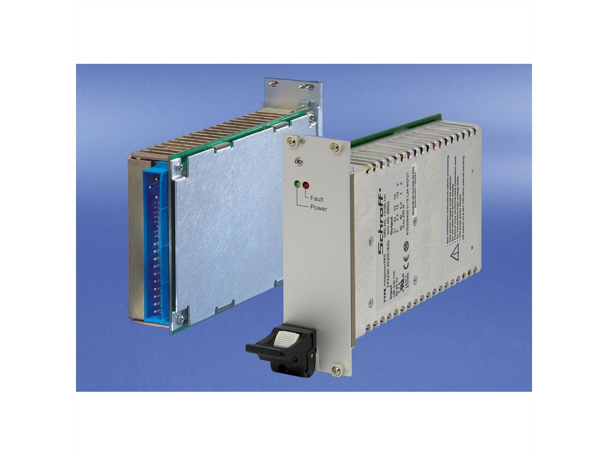 SCHROFF PSU 19" pour CompactPCI, DC/DC, 3 U, 8 HP