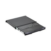 SCHROFF Tiroir 19" avec clavier 1 U, Touchpad, RAL 9005, clavier allemand
