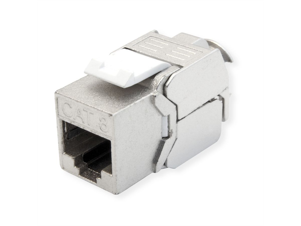 VALUE Keystone Cat.8 (Classe I), blindé, sans outil, argent