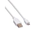 VALUE Câble USB 2.0, USB A mâle - Micro USB B mâle, blanc, 1,8 m