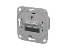METZ CONNECT E-DAT C6A IDC Prise, 2 ports, encastré pour gammes d'interrupteurs design (UP0), métallique