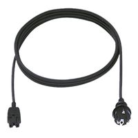 BACHMANN Câble d'alimentation H05RR-F 3G1,0mm² 2m , CEE7/7 C15a
