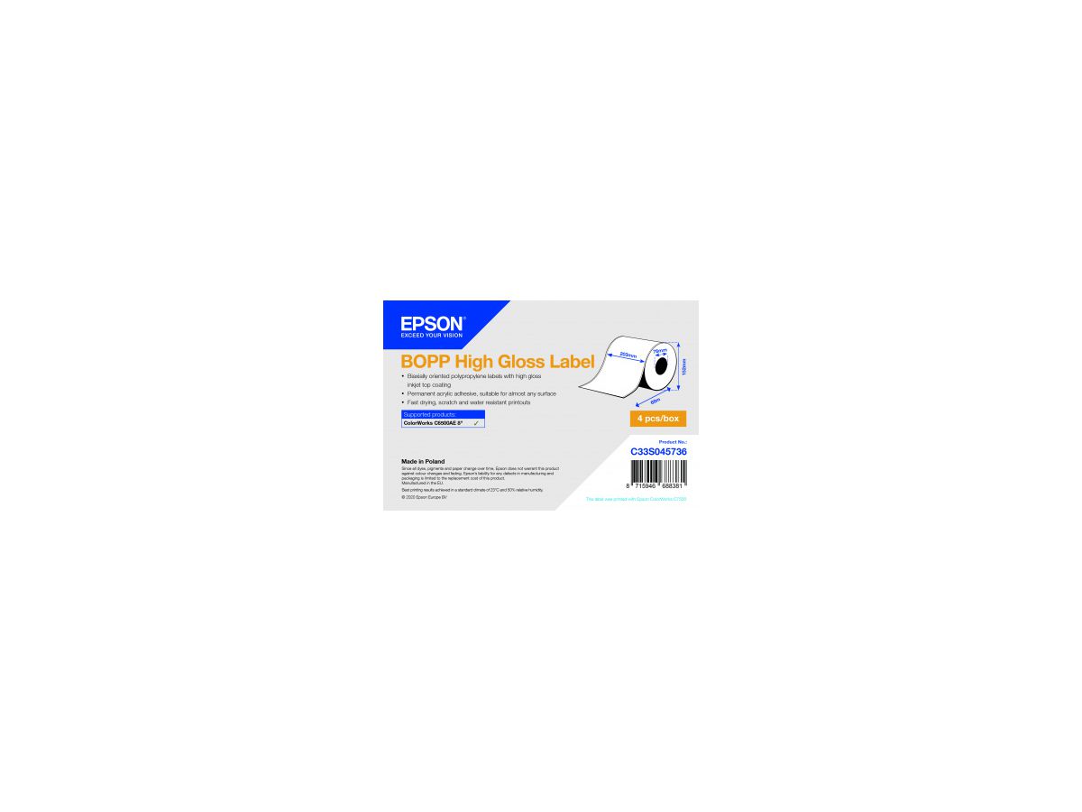 Epson C33S045736 étiquette à imprimer