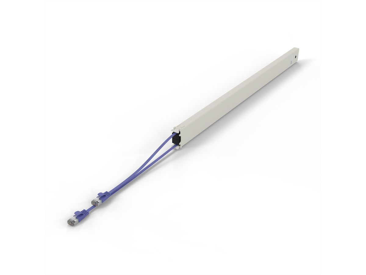 patchbox.one Cassette 46RU STP violet Cat.6a 2,5 m