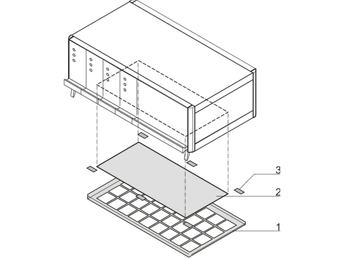 SCHROFF RatiopacPRO, remplacement du filtre à air, 63 HP