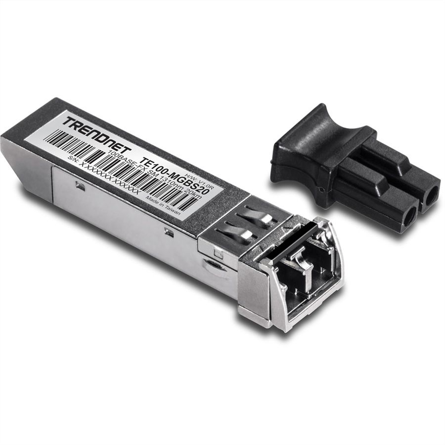 TRENDnet TE100-MGBS20  Module Mini-GBIC Single-Mode 100-Base-LX LC (20KM)