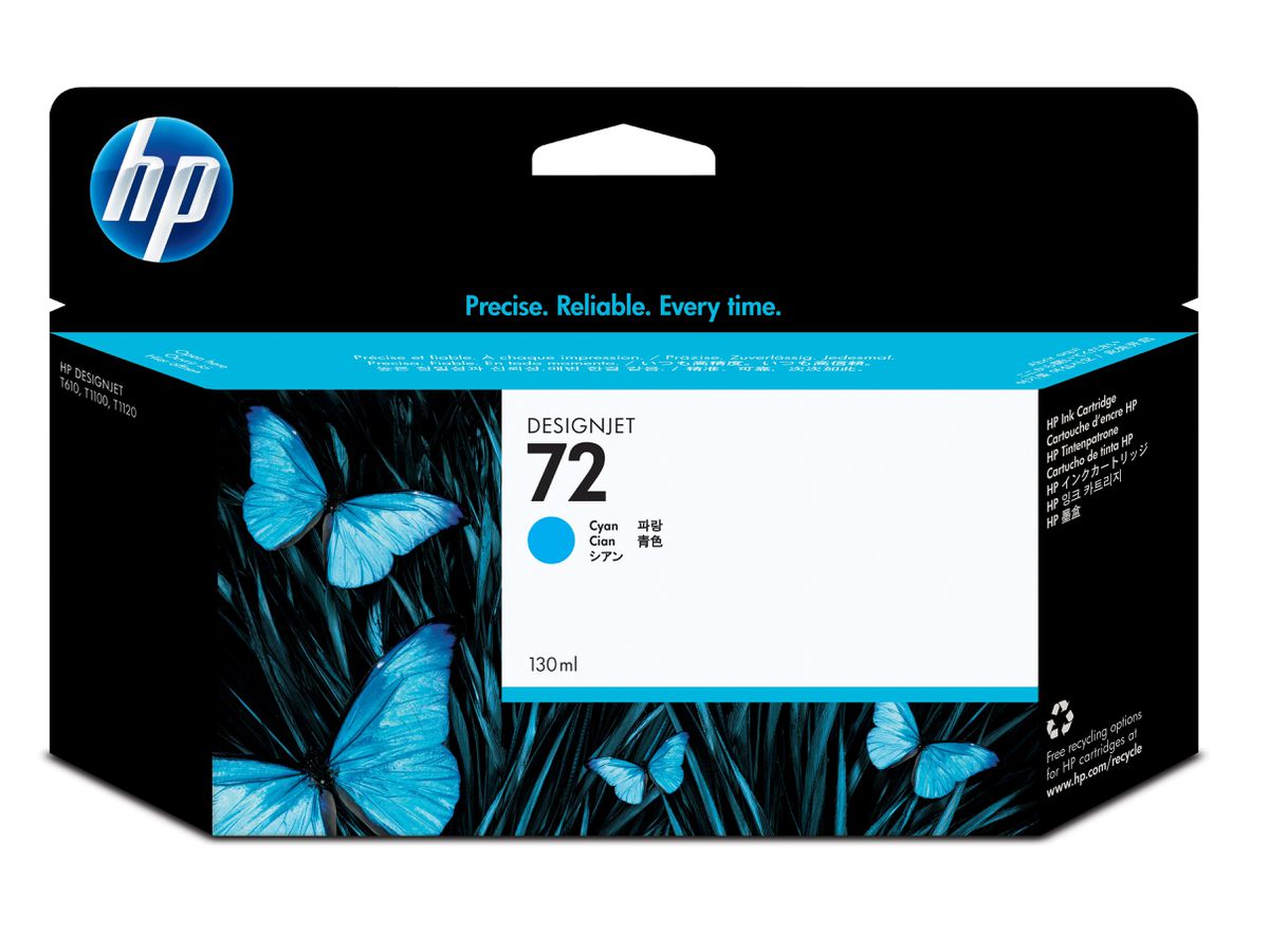 HP 72 cartouche d'encre DesignJet cyan, 130 ml