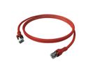 Cordon EasyLan DualBoot PushPull IP20, Cat.6A (Classe EA), S/FTP, rouge, 2 m