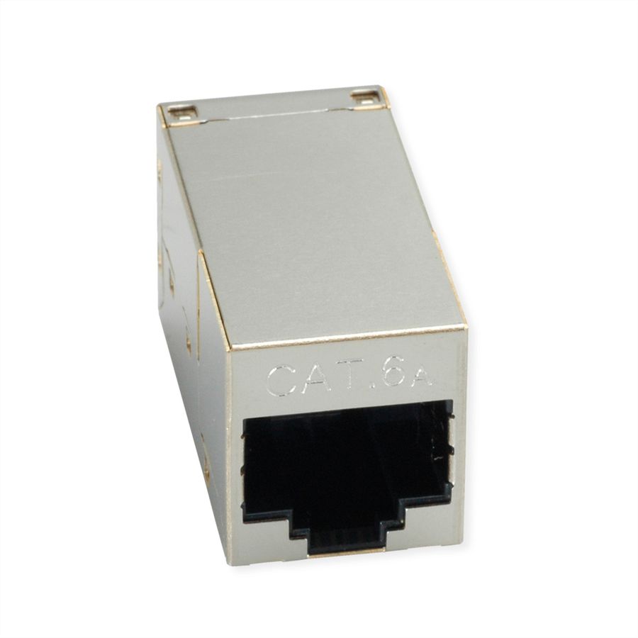 ROLINE Coupleur RJ-45 blindé, Cat.6A/Classe EA, argent