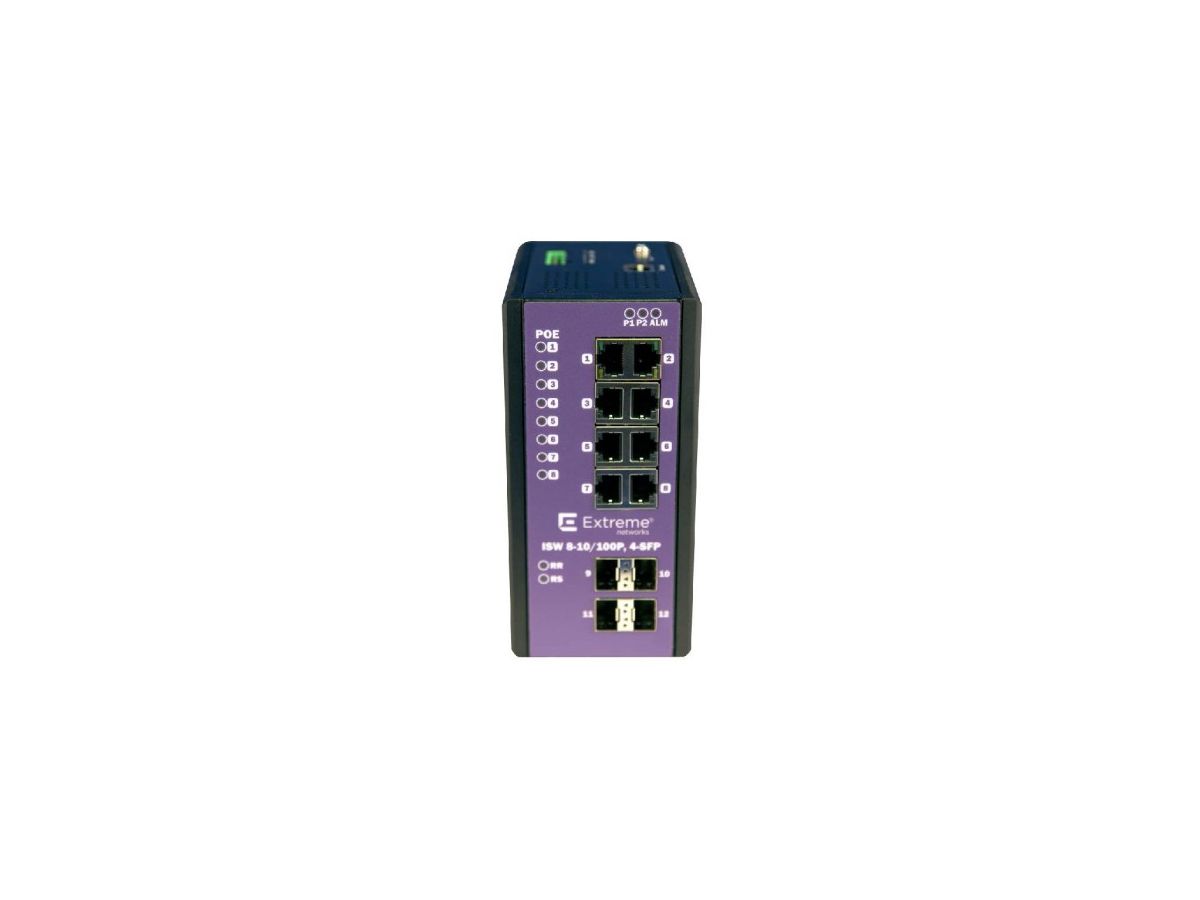 Extreme networks 16802 commutateur réseau Géré L2 Fast Ethernet (10/100) Connexion Ethernet, supportant l'alimentation via ce port (PoE) Noir, Lilas
